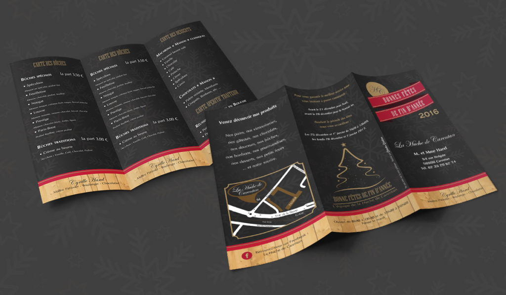 création de flyer pour un commerçant de carentan