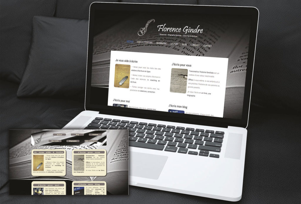 Refonte du site internet pour une écrivaine