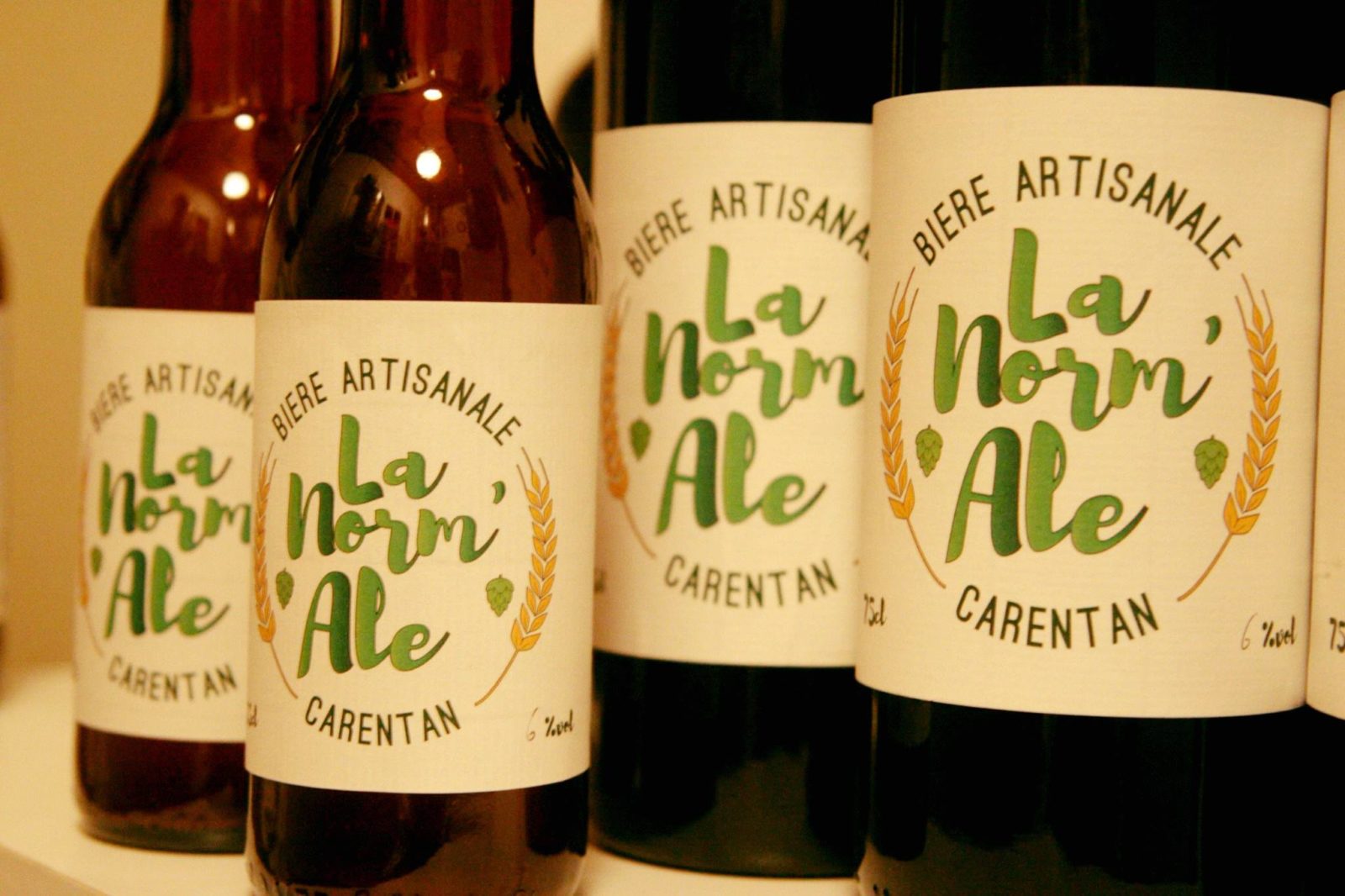 Création de l'étiquette de la bière La Norm'Ale pour la Brasserie Les Marais à Carentan